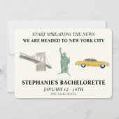 NYC Bachelorette Kaart (Voorkant)