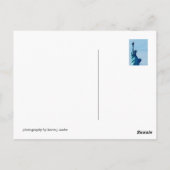 NYC-beeld van Liberty Blue Briefkaart (Achterkant)