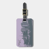 NYC Big Apple grafische stijl Bagagelabel (Voorkant verticaal)
