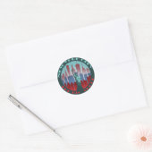 NYC Big Apple ronde Sticker (Envelop)