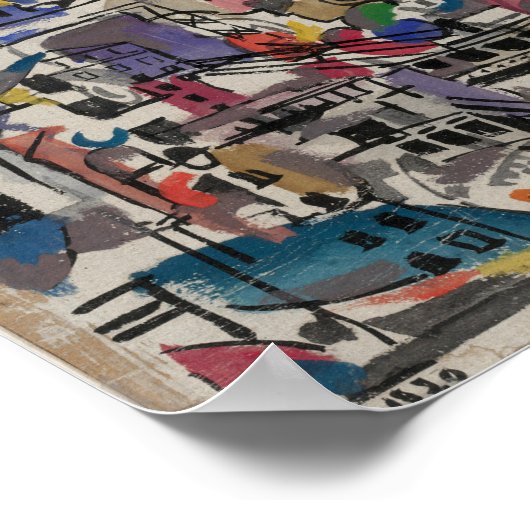 NYC Bird’s Eye-Uitzicht | Joaquín Torres-García Poster (Hoek)