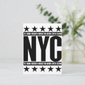 NYC Boroughs Briefkaart (Staand voorkant)