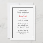 NYC brede skyline geëtst zoete zestien Kaart (Achterkant)