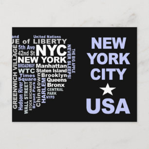 NYC-briefkaart - aanpasbaar Briefkaart