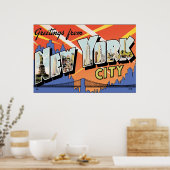 NYC Briefkaart Poster (Keuken)