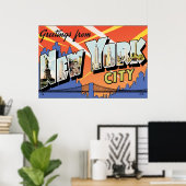 NYC Briefkaart Poster (Thuiskantoor)