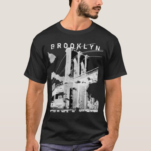NYC : Brooklyn Bridge Shirt (Voorkant)