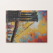 NYC Brooklyn Bridge Sunset Cityscape Legpuzzel (Horizontaal)