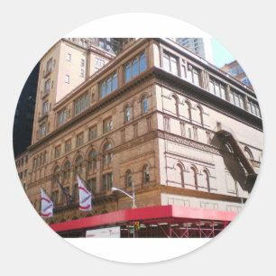 NYC Carnegie Hall Ronde Sticker