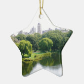 NYC Central Park Skyline Keramisch Ornament (Links)