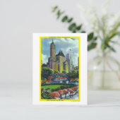 NYC Central Park Uitzicht of 5th Ave Hotels Briefkaart (Staand voorkant)