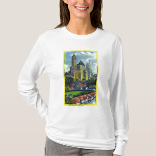 NYC Central Park Uitzicht of 5th Ave Hotels T-shirt