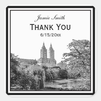 NYC Central PK Lake San Remo geëtst SQ dank u Vierkante Sticker