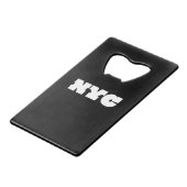 NYC Classic Kredietkaart Flessenopener (Achterkant Gekanteld)