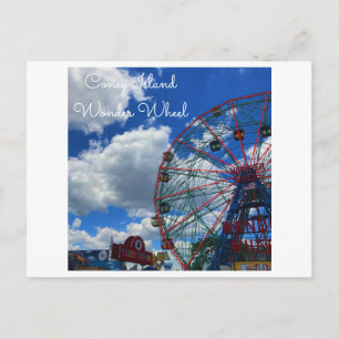 NYC Coney Island Wonder Wheel Briefkaart