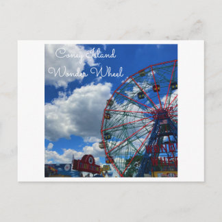 NYC Coney Island Wonder Wheel Briefkaart