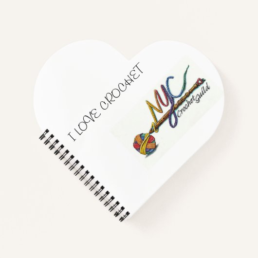 NYC Crochet Guild Heart Notitieboek (Voorkant)