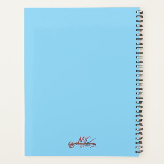 NYC Crochet Guilde Bleu Planner (Dos)