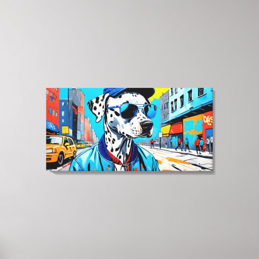 NYC DALMATIE CANVAS AFDRUK (Voorkant)