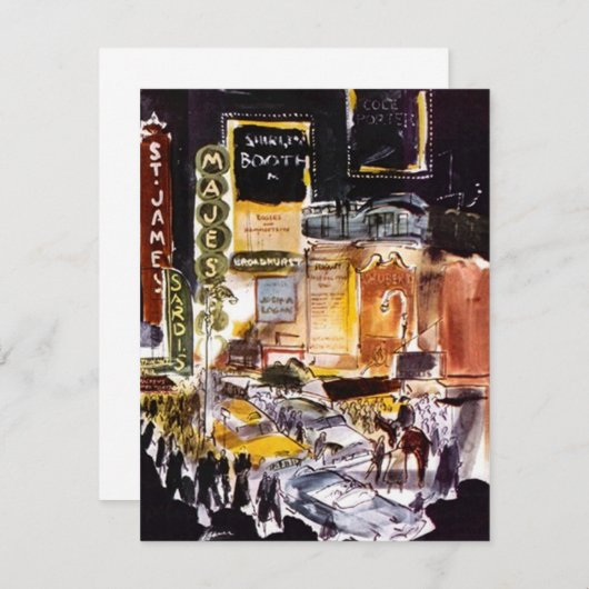 NYC de Onbeschreven Aankondiging van de Uitnodigin (Voorkant / Achterkant)