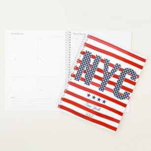 NYC Design rouge, blanc et bleu