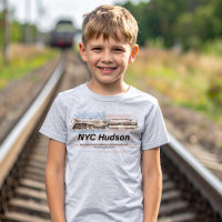 NYC Dreyfuss Hudson-locomotief. Amerikaanse vlag