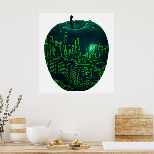 NYC echt Big Apple Poster (Keuken)