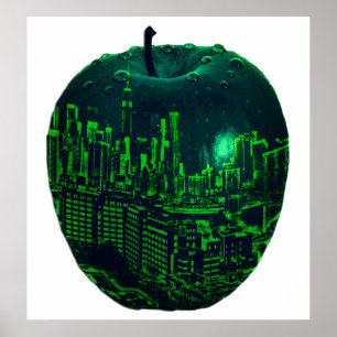 NYC echt Big Apple Poster