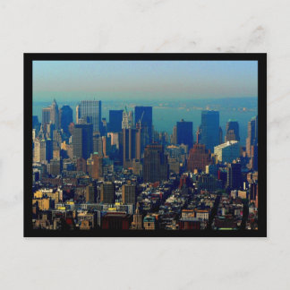 NYC Financial District 70s Stijl Briefkaart