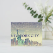 NYC-gebied Briefkaart (Staand voorkant)