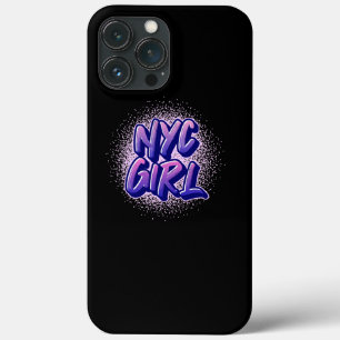 NYC Girl Graffiti Style iPhone 13 Pro Max Hoesje