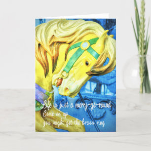 NYC GOLDEN STEED WENSKAART BEDANKKAART
