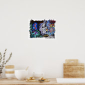 NYC Graffiti "Ik ben oké" Poster (Keuken)