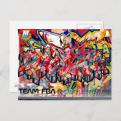 NYC GRAFFITI POST CARD BRIEFKAART (Voorkant / Achterkant)