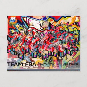 NYC GRAFFITI POST CARD BRIEFKAART