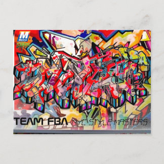 NYC GRAFFITI POST CARD BRIEFKAART