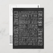 NYC Groeit grijs Briefkaart (Voorkant / Achterkant)