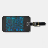 NYC-groepen blauw Bagagelabel (Voorkant horizontaal)