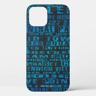 NYC-groepen blauw iPhone 12 Hoesje