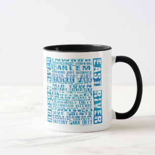 NYC-groepen blauw Mok
