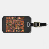 NYC Groepen Sinaasappel Bagagelabel (Voorkant horizontaal)