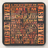 NYC Groepen Sinaasappel Onderzetter (Voorkant)