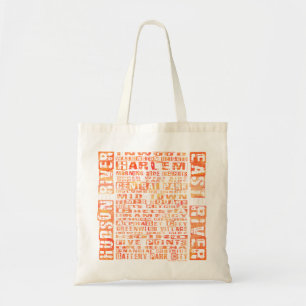 NYC Groepen Sinaasappel Tote Bag