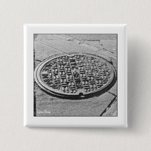 NYC Hoesje Square Button