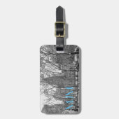 NYC in het Bagagelabel van het wintermonogram (Voorkant verticaal)