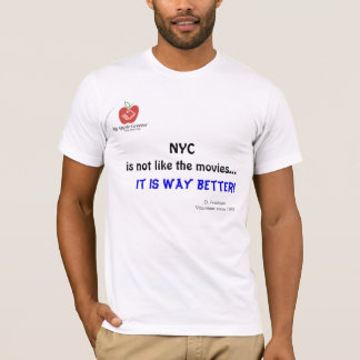 NYC is niet zoals de films shirten T-shirt