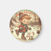 NYC-kerstengel Magneet (Voorkant)