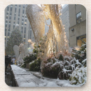 NYC-kerstengel Onderzetter