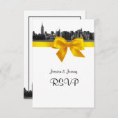 NYC large Skyline Etonné BW Jaune RSVP #2 (Devant / Derrière)