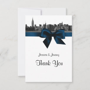 NYC large Skyline Etted BW Marine Merci bleu